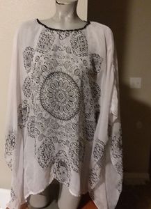 Women hobo sheer shirt by jamueNicole 2x